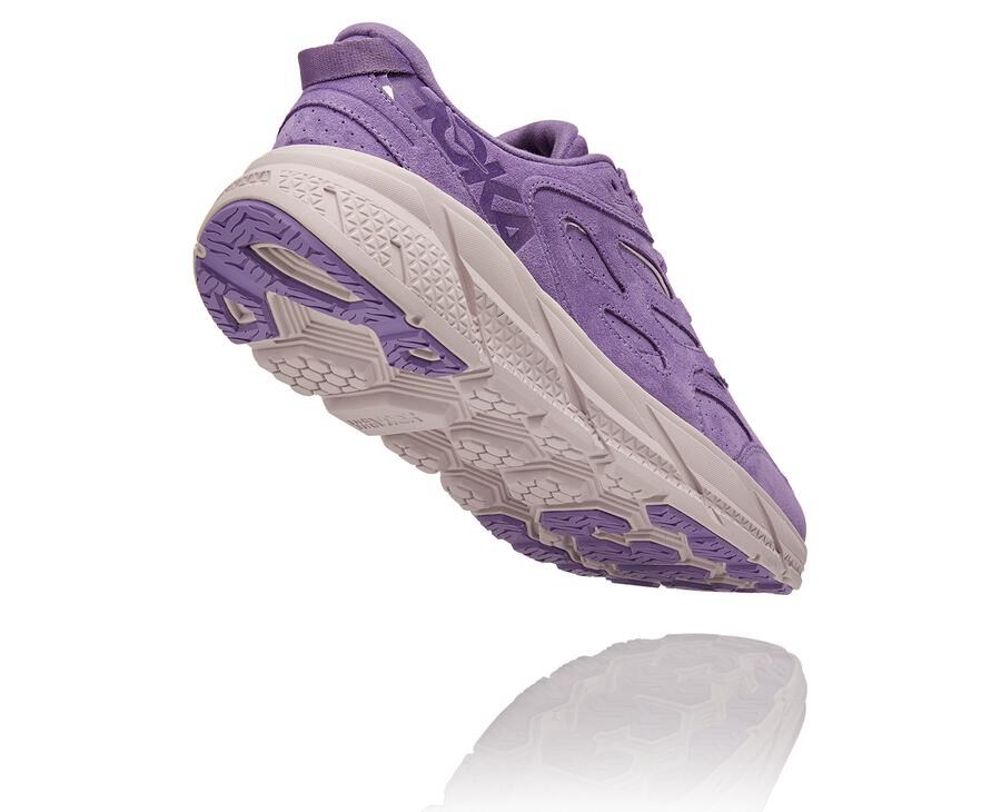 Basket Hoka One One Clifton L Suede Homme - Violette - ZXQ-741860